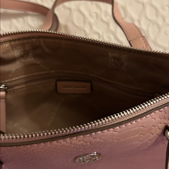 Anne Klein Elegant Pink Faux Snake Pocketbook - Picture 5 of 5